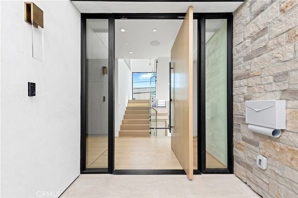 Elevator, Interior, Recessed Lighting, Stone Walls