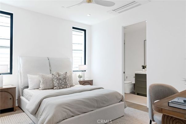 Bathroom, Bedroom, Interior, Recessed Lighting, Wood Texture Flooring