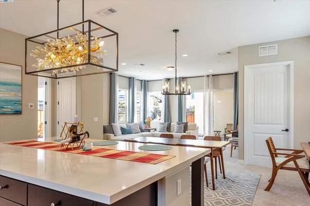 Dining room, Interior, Living room, Pendant Lights, Recessed Lighting