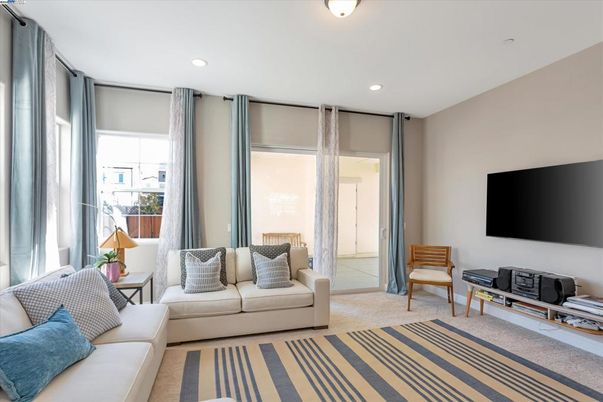 Interior, Living room, Recessed Lighting