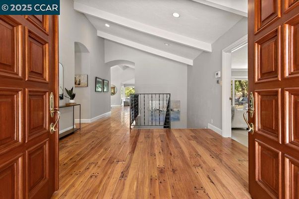Fireplace, Interior, Recessed Lighting, Wood Texture Flooring