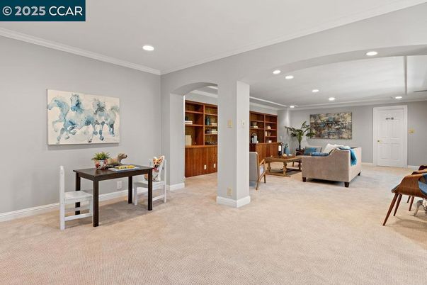 Interior, Living room, Recessed Lighting