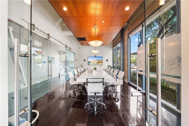 Dining room, Interior, Pendant Lights, Recessed Lighting, Wooden Ceilings, Wood Texture Flooring