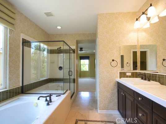 Bathroom, Glass Shower, Interior, Recessed Lighting, Tile Countertops