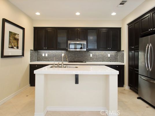 Interior, Kitchen, Recessed Lighting, Tile Countertops