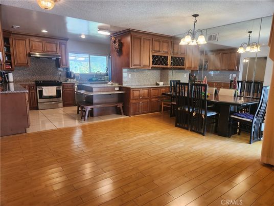 Chandelier, Dining room, Interior, Kitchen, Pendant Lights, Wood Texture Flooring