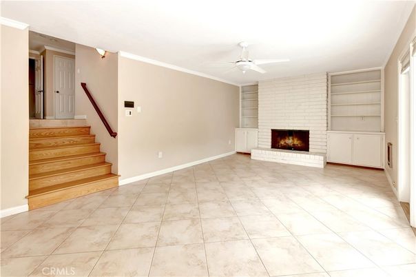 Empty room, Fireplace, Interior
