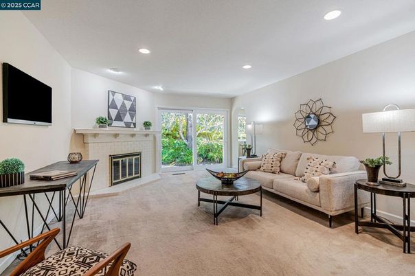 Fireplace, Interior, Living room, Recessed Lighting