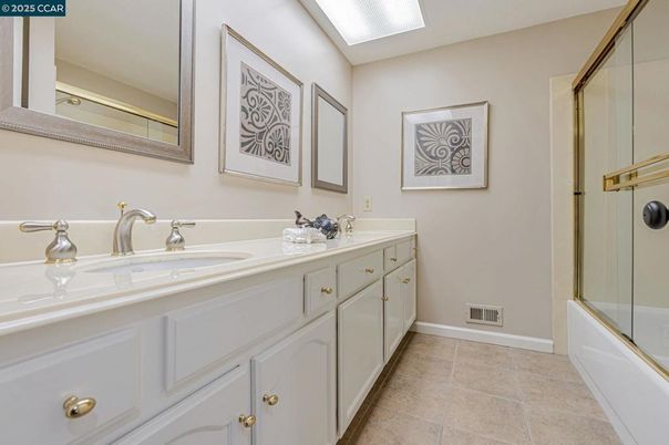 Bathroom, Dual Sink Vanities, Glass Shower, Interior