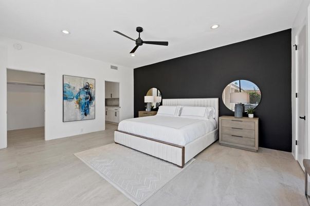 Bedroom, Interior, Recessed Lighting