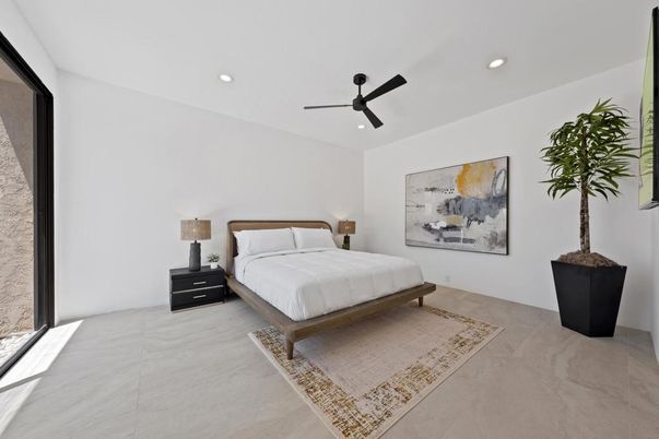 Bedroom, Interior, Recessed Lighting