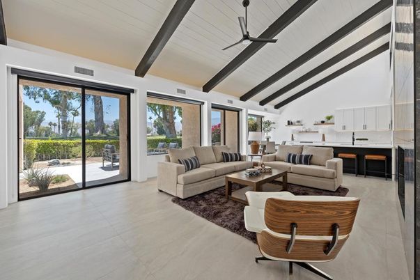 Interior, Living room, Wooden Beams