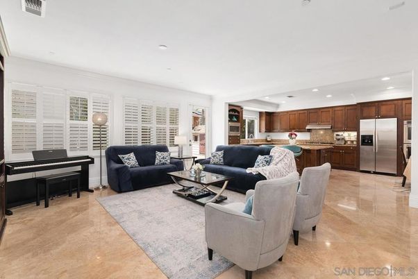 Interior, Kitchen, Living room, Piano, Recessed Lighting, Stainless Steel Appliances