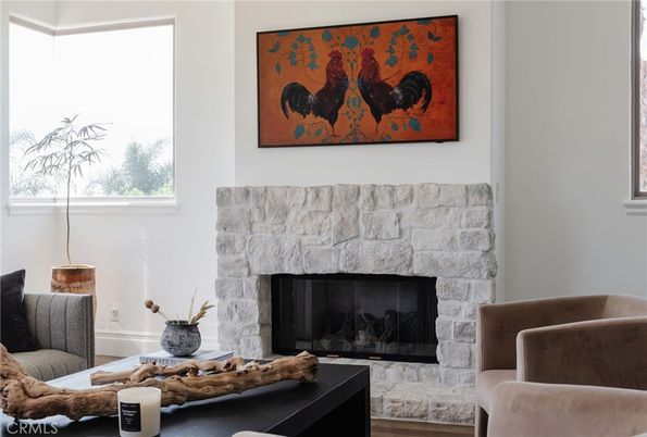 Fireplace, Interior, Wood Texture Flooring