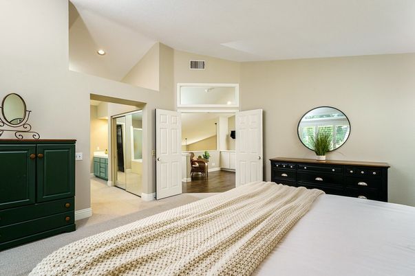 Bedroom, Interior, Recessed Lighting