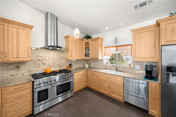 Interior, Kitchen, Pendant Lights, Recessed Lighting, Stainless Steel Appliances