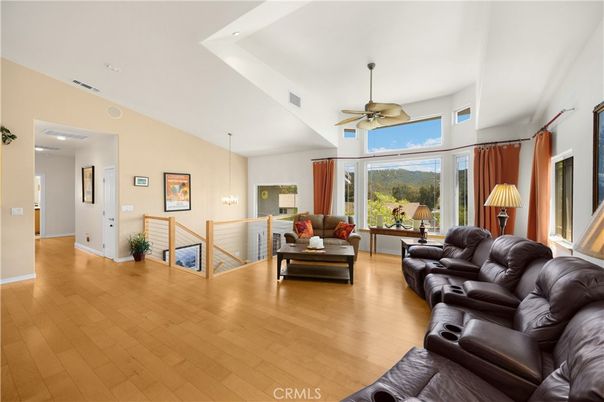 Interior, Living room, Pendant Lights, Wood Texture Flooring
