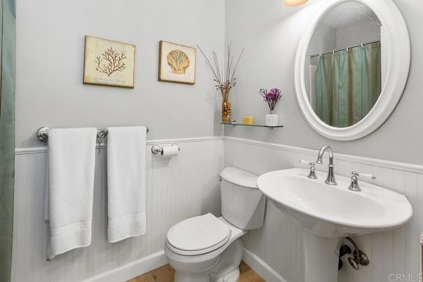 Bathroom, Interior, Wood Texture Flooring