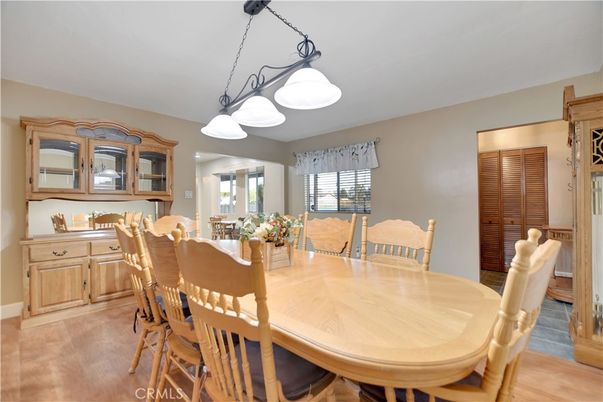 Chandelier, Dining room, Interior, Pendant Lights, Wood Texture Flooring