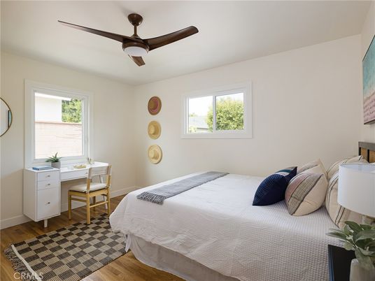 Bedroom, Home Office, Interior, Wood Texture Flooring