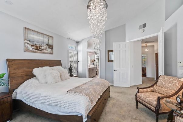 Bedroom, Interior, Pendant Lights