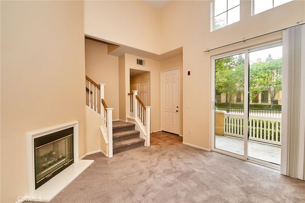 Empty room, Fireplace, Interior