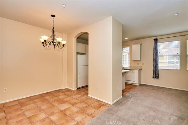 Chandelier, Empty room, Interior, Kitchen, Recessed Lighting