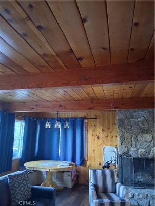 Fireplace, Interior, Stone Walls, Wooden Beams, Wooden Ceilings, Wooden Walls