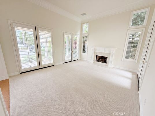 Empty room, Fireplace, Interior