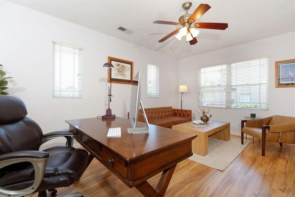 Home Office, Interior, Wood Texture Flooring