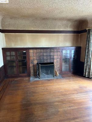 Fireplace, Interior, Wood Texture Flooring