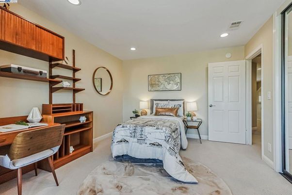 Bedroom, Home Office, Interior, Recessed Lighting