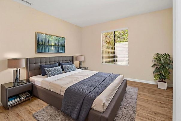 Bedroom, Interior, Wood Texture Flooring