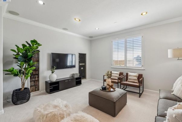 Interior, Living room, Recessed Lighting