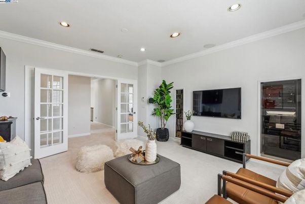 Interior, Living room, Recessed Lighting