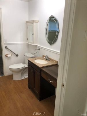 Bathroom, Dual Sink Vanities, Interior, Wood Texture Flooring
