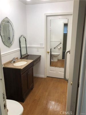 Bathroom, Dual Sink Vanities, Interior, Wood Texture Flooring