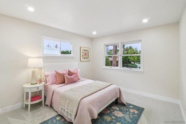 Bedroom, Interior, Recessed Lighting