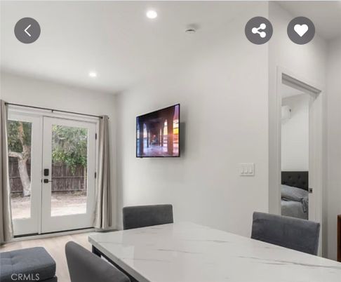Dining room, Interior, Recessed Lighting