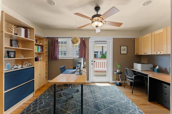 Home Office, Interior, Wood Texture Flooring