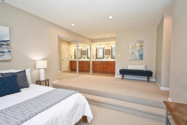 Bedroom, Interior, Recessed Lighting