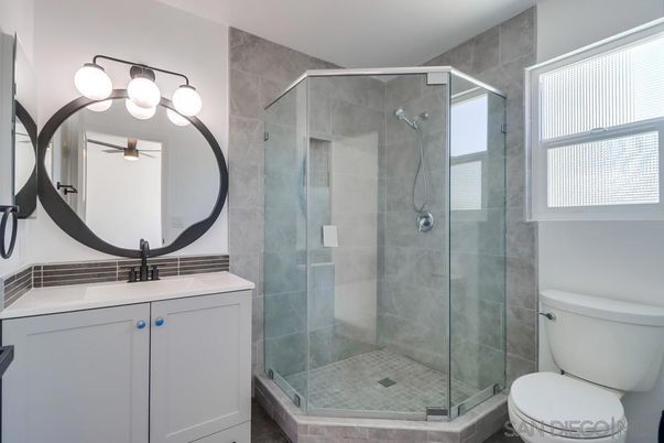 Bathroom, Glass Shower, Interior