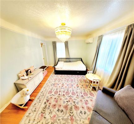 Bedroom, Chandelier, Interior, Wood Texture Flooring