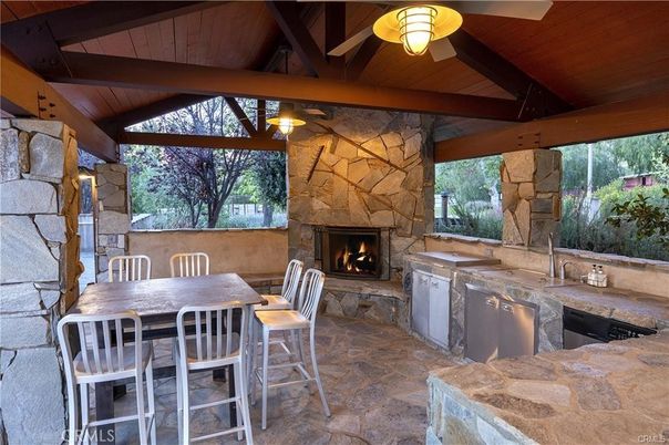 Exterior, Fireplace, Stone Walls, Wooden Beams, Wooden Ceilings
