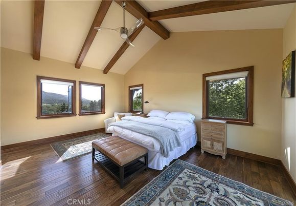 Bedroom, Interior, Wooden Beams, Wood Texture Flooring