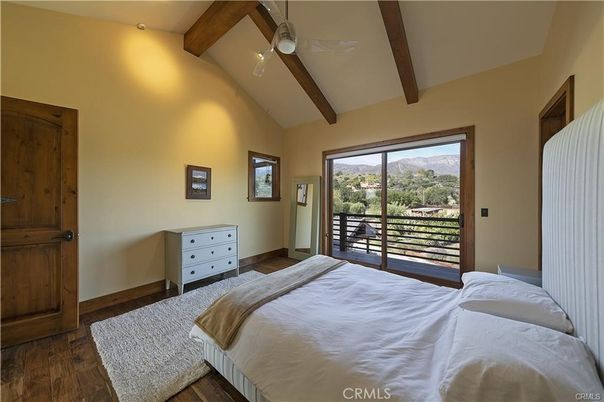 Bedroom, Interior, Wooden Beams, Wood Texture Flooring