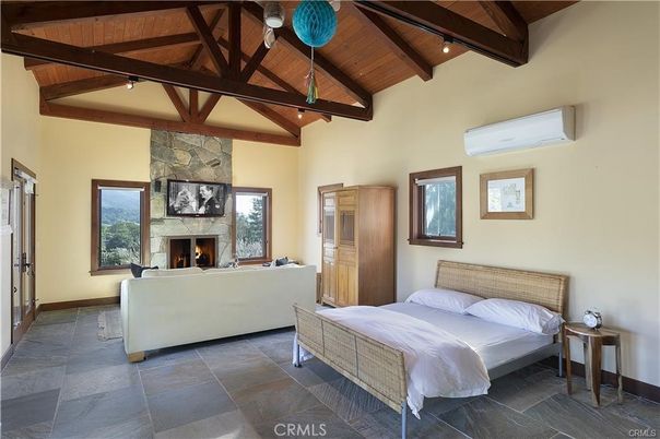 Bedroom, Fireplace, Interior, Wooden Beams, Wooden Ceilings