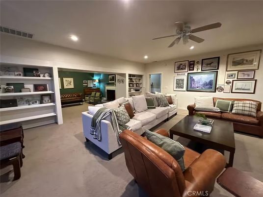 Interior, Living room, Recessed Lighting