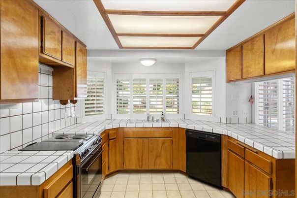 Interior, Kitchen, Tile Countertops