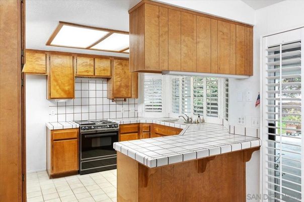 Interior, Kitchen, Tile Countertops